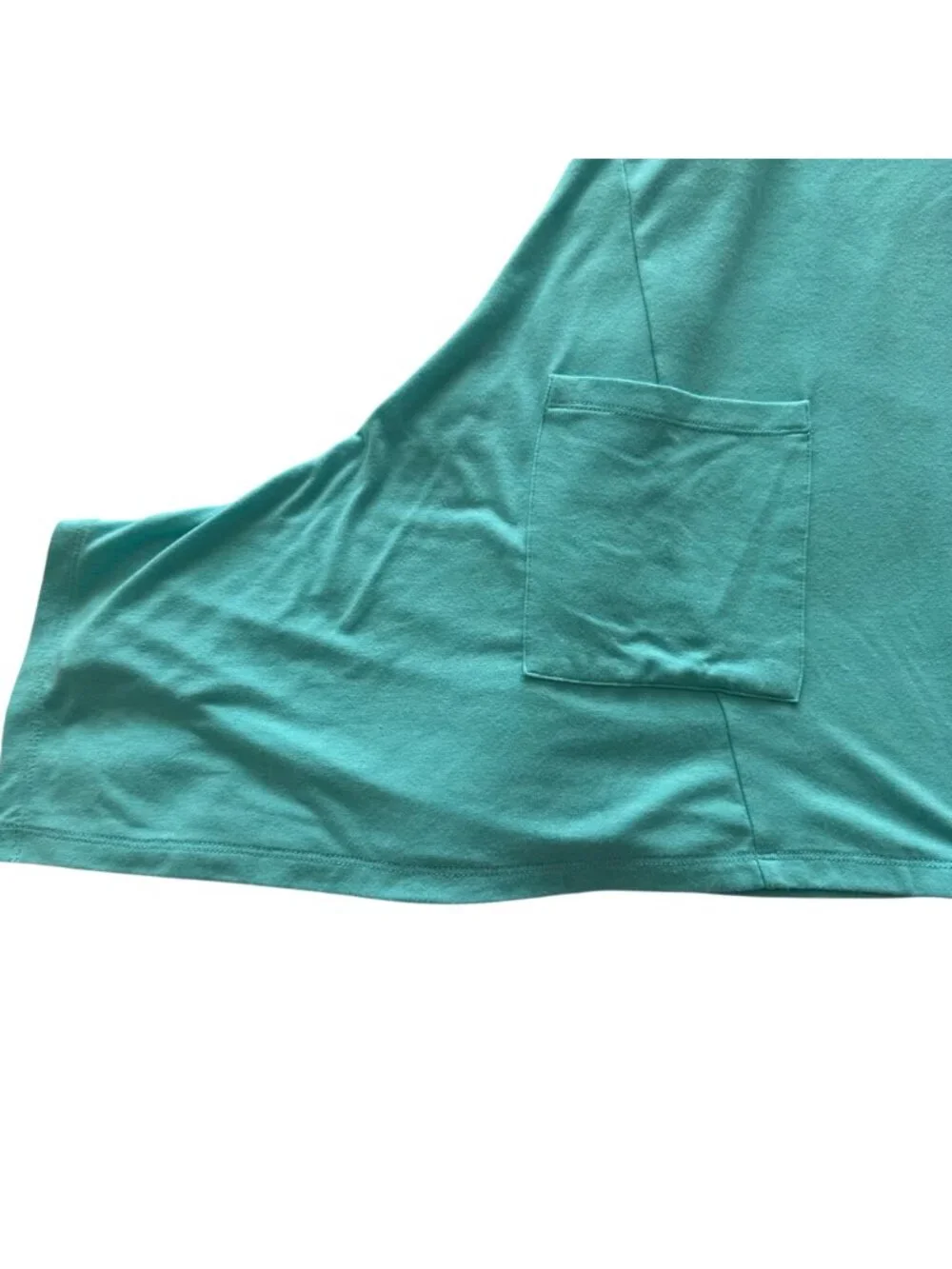 Logo Lounge Turquoise Sleeveless Asymetric Tunic Tank With Pocket US XL - Picture 12 of 13